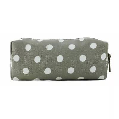 £2.99 • Buy The Olive House® Polka Dot Canvas Pencil Case Grey Spotty Dotty