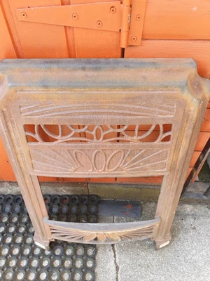£20 • Buy Vintage Cast Iron Art Deco Style Fire Insert 