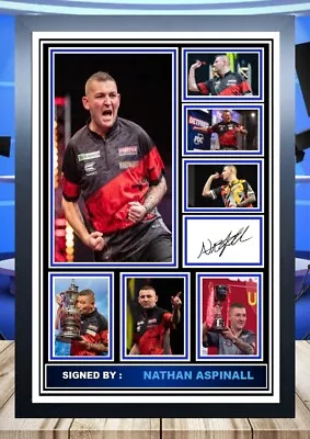 483 Nathan Aspinall Darts Signed Photograph Framed Unframed Reprint • £8.40