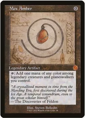 1x SCHEMATIC Mox Amber - NM English • $28.47