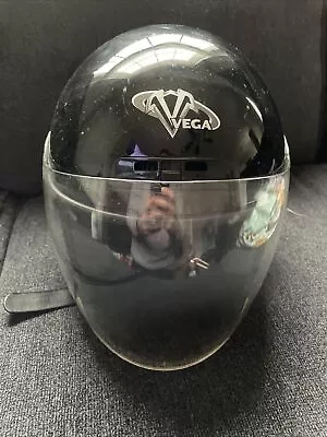 Motorcycle Helmet-vega Vista Xpv Xl Face Shield Black • $40