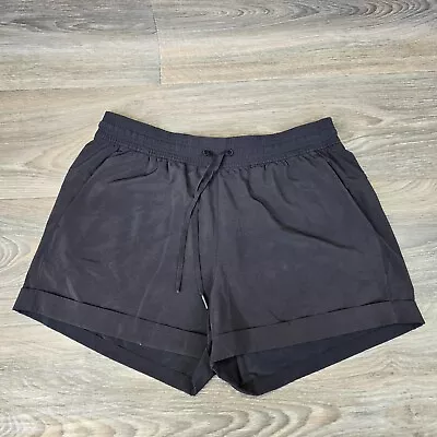 Lululemon Shorts Women’s Medium? Black Athletic Stretchy Running Training NO TAG • $24.23