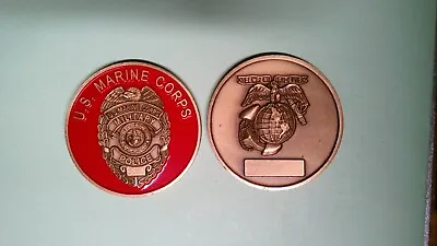 Challenge Coin Older Original Us Marine Corps Military Police  • $17.99