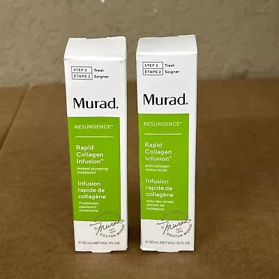 Lot Of 2  Murad Resurgence Rapid Collagen Infusion New 1oz / 30mL Retail $89 • $59.99