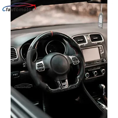 Carbon Fiber Steering Wheel For 2008-2014 VW Golf 6 GTI GTD R MK6 GLI Scirocco • $399