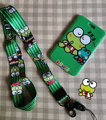 Super Cute Fun Kawaii Keroppi Lanyard With ID / Bank Card / Badge Holder • $9.95