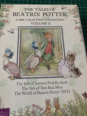 The Tales Of Beatrix Potter 3 Discs Crafting Collection Volume 2 • £0.99