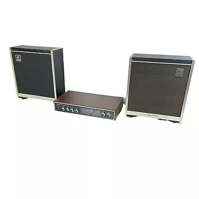 Rare Mid Century Sanyo DC-R12P Stereo Console With Panasonic  RP-8058 Speakers • $125.22