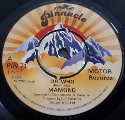 Dr Who - Mankind 7  Vinyl Single In VGC • £2.99