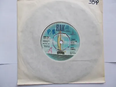 Cozy Powell-Dance With The Devil 7” Vinyl Single Released In 1973 RAK Records RA • £1.49