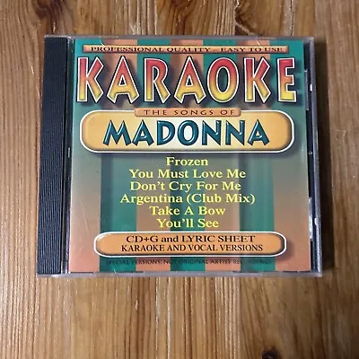 The Songs Of Madonna Karaoke (CD Mar-2002 BCI Music (Brentwood... NEW • $12.81