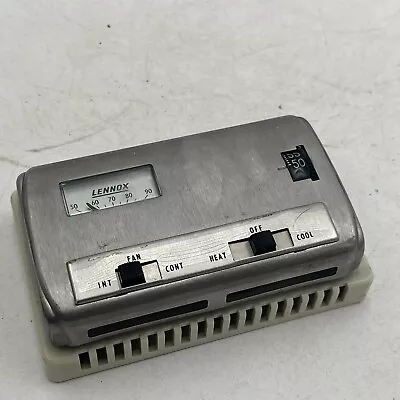 Vintage LENNOX Analog Thermostat Heat Cool Heating Cooling Controller Control • $39.95