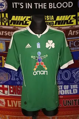 5/5 Panathinaikos Adults L 2011 MINT Home Original Football Shirt Jersey Soccer • £83.99