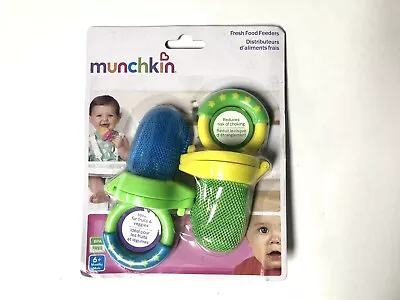 NEW Munchkin Fresh Food Feeder Pack Of 2 GREEN BPA FREE PLASTIC DISHWASHER SAFE • $8