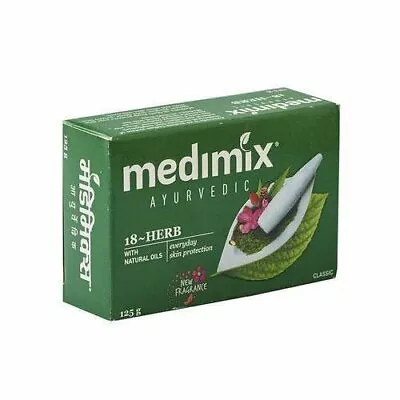 Medimix 18 Herbs Soap Bath Soap Classic 125g (Pack Of 10) • $24.98