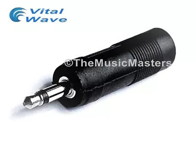 1/4 In Female Jack To 1/8 In Male Plug Mono Microphone Audio Mic Adapter VWLTW • $6.89