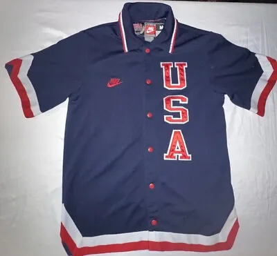 Nike Michael Jordan 1984 Olympics Warmup Shirt Size M • $135