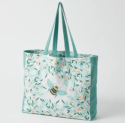 TOTE SHOPPING BAG Eco Friendly Reusable 100% Cotton Green Bee Australian Flowers • $49.95