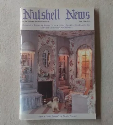 Vintage Nutshell News July 1988 Miniature Hobbyist Magazine Vol. 18 #7 Christmas • $5.75