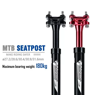 Bike Dropper Seatpost Shock Absorber Damping  Telescopic MTB Bicycle Seat Post • $56.58
