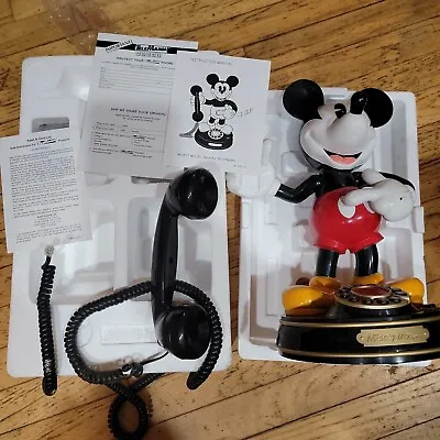 Vintage Disney Mickey Mouse Animated Talking Phone Collectors. With Box. • £121.64