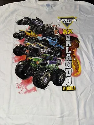 Monster Jam XX Orlando Florida Graphic T-Shirt 2XL Dennis Anderson Owned Shirt • $24.99