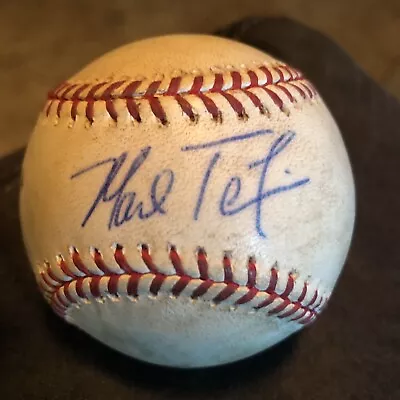 Mark Teixeira Signed Game Used Baseball 2015 Season New York Yankees Coa • $95