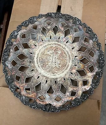 Antique E. G. Webster & Son Silver-Plated Platter/Bowl 11 3/4  Round X 1  High • $25