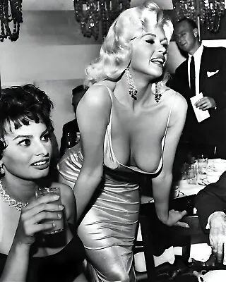 Sophia Loren & Jayne Mansfield 8 X 10 Photo Picture Print Photograph • $6.89