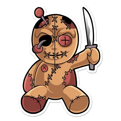 Voodoo Doll Bear - Vinyl Decal Sticker - Ebn7689 • $5.07