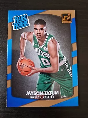 Jayson Tatum 2017-18 Panini Donruss Basketball Rated Rookie Card NBA Celtics • £15