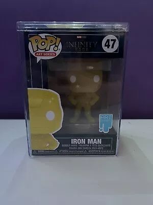 Funko POP! Art Series - Infinity Saga - Iron Man #47 With Protector Case • £6.50