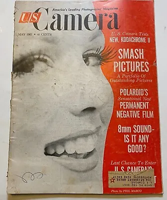 1961 US Camera Magazine Pin Up Girls Art WW2 Polaroid Model Vintage Hollywood • $22.99