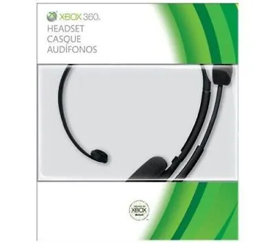 Microsoft Official Xbox 360 Wired Headset - Black NEW OPEN BOX • £4.54