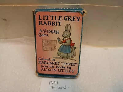 Pepys Little Grey Rabbit 1954 Vintage Card Game 44 Cards & Box & 2 X Rules • $8.99