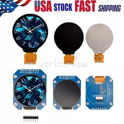 Round 1.28 Inch TFT LCD Display Module RGB IPS HD 240x240 SPI GC9A01 Driver USA • $13.19