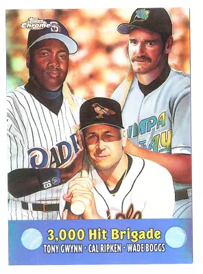 Gwynn Ripken & Boggs   2000 Topps Chrome  3000 Hit Brigade Refractor  #TC10 • $1.99