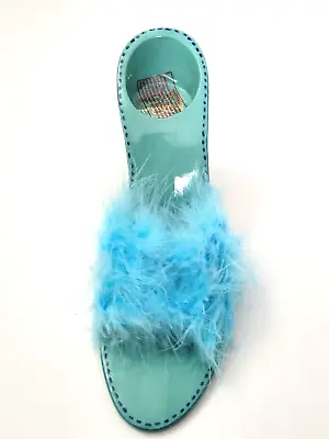 Diane's Artwork Happy Toes Marabou Mule Slipper Heel Tealight Candle Holder Rare • £24.12