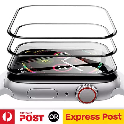 F Apple Watch 6/7/8/9 Ultra 3D Glass FullCover Screen Protector 40 44 41 45 49mm • $7.95