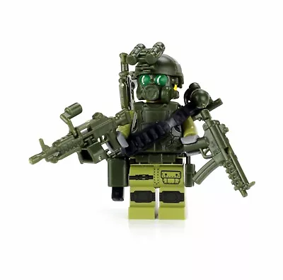 Green Commando Army Soldier Minifigure Made With Real LEGO® Minfigure • $33.95
