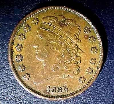 Nice Grade 1835 United States Classic Head Type Copper Half Cent American Coin • $100