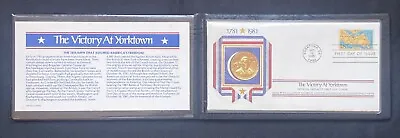 1781-1981 The Victory At Yorktown Official Medalist First Day Cover Medal Stamp • $29.99