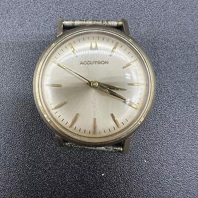 Bulova Accutron 1963 M3 10kgf Vintage Watch Sector Dial Not Running Cal.214 • $23.32