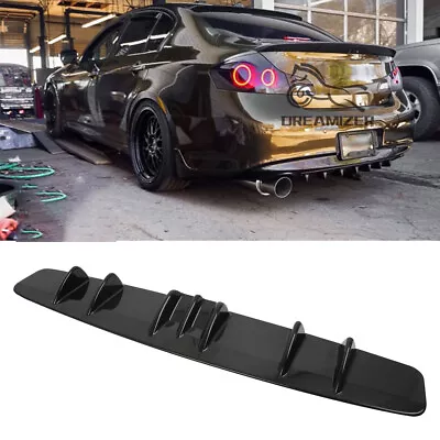 Lower Rear Body Bumper Diffuser Shark 7 Fin Spoiler For Infiniti G35 G37 Sedan • $46.75