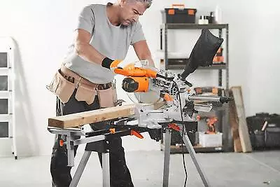 Universal Mitre Saw Bench Stand Table With Extensions Universal Workstation Chop • £108.99