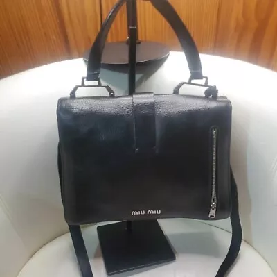 Preowned Leather Miu Miu Crossbody Bag • $120