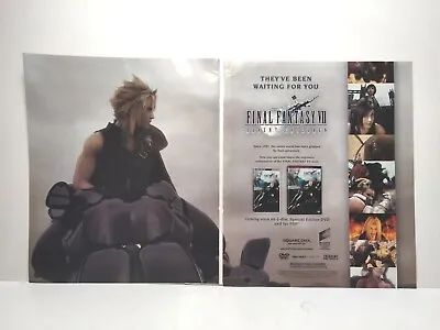 Final Fantasy VII Advent Children Print Ad Magazine Poster Official Art 2005 • $14