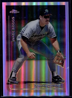 1999 Topps Chrome Refractor #398 Wade Boggs Rays Yankees HOF • $65