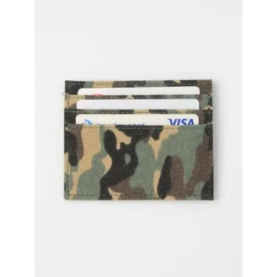 Double Sided  Camoflage Canvas Card Holder Handy CAMO Sports Style • £2.30