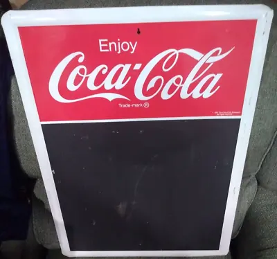 Vintage Advertising Coca Cola Menu Board 1991 Soda Collectible • $100